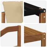 vidaXL Ensemble de canapés d'extérieur 6 pc Naturel et Beige