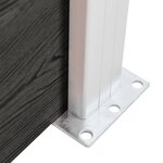 vidaXL Clôture de jardin WPC 175x105 cm Gris