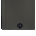 vidaXL Armoire de salle de bain à miroir LED anthracite 50x14x60 cm