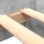 vidaXL Cadre de lit sans matelas gris béton 90x200cm bois d'ingénierie