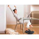 Q-connect repose-pieds - Hauteur réglable - Effet massage - 43x32x11cm - Noir