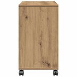 vidaXL Table d'appoint avec étagère chêne artisanal 50 x 30 x 55 cm