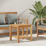 vidaXL Table basse Marron 45 x 45 x 45 cm Bois de teck solide