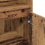 vidaXL Ensemble de mobilier de salle de bain avec porte 3 Pièces Marron