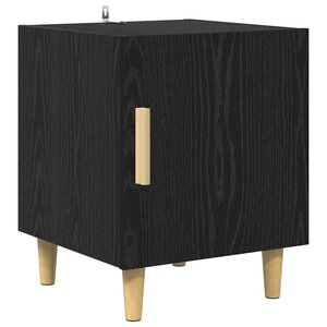 vidaXL Cabinet de chevet Chêne noir 40 x 40 x 50 cm Bois d'ingénierie