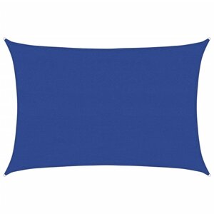 vidaXL Voile d'ombrage 160 g/m² rectangulaire bleu 4x5 m PEHD