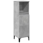 vidaXL Ensemble de meubles de salle de bain 3 Pièces gris béton
