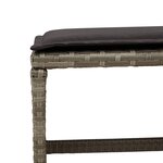 vidaXL Ensemble à manger de jardin 17 Pièces et coussins résine tressée