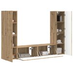 vidaXL Ensemble meuble TV 6 Pièces Chêne artisanal Bois d'ingénierie