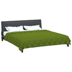 vidaXL Duvet d'été simple Vert 200 x 200 cm Microfibre