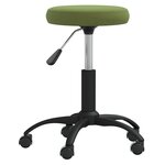 vidaXL Chaise de salle à manger Vert clair Velours