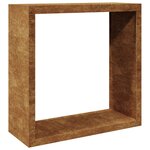 vidaXL Portant de bois de chauffage 100x40x100 cm acier corten