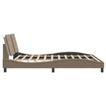 vidaXL Cadre de lit avec tête de lit Cappuccino 180x200 cm Similicuir