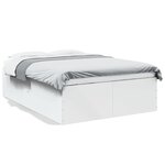 vidaXL Cadre de lit sans matelas blanc 120x200 cm