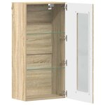 vidaXL Meuble mural Chêne sonoma 55 x 29 x 100 cm Bois d'ingénierie