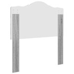 vidaXL Tête de lit Gris Sonoma 80 cm Bois d'ingénierie