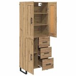 vidaXL Haut Armoire avec tiroir Chêne artisanal 69 5 x 34 x 180 cm