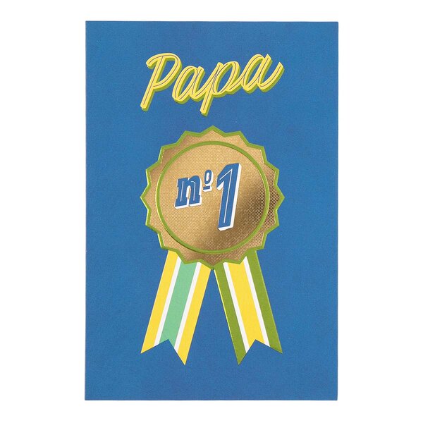 Carte Fête Des Pères - Médaille Papa - Draeger paris