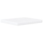 vidaXL Lit avec matelas marron foncé 160x200 cm tissu