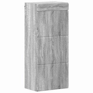 vidaXL Armoire murale de salle de bain avec étagère TULUM Gris Sonoma