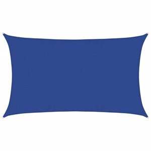 vidaXL Voile d'ombrage 160 g/m² rectangulaire bleu 5x8 m PEHD