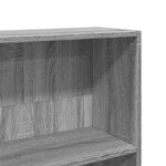 vidaXL Bibliothèque sonoma gris 80x24x143 cm bois d'ingénierie