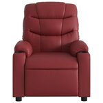 vidaXL Fauteuil de massage inclinable Rouge bordeaux Similicuir