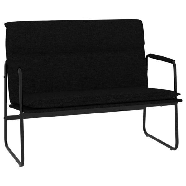 vidaXL Banc Noir 100x64x80 cm Tissu