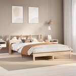 vidaXL Cadre de lit sans matelas 140x200 cm bois massif de pin