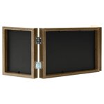 vidaXL Cadre photo dépliable Marron clair 28x18 cm+2x(13x18 cm)