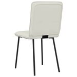 vidaXL Chaises à manger lot de 6 crème velours