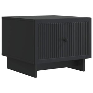 vidaXL Table basse Noir 49 x 50 x 40 cm Bois d'ingénierie