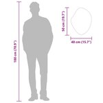 vidaXL Miroir mural Doré 50x40 cm