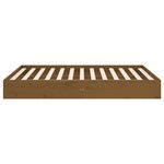 vidaXL Cadre de lit sans matelas marron miel bois massif 135x190 cm