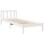 vidaXL Cadre de lit extra long sans matelas 90x210 cm bois massif pin