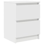 vidaXL Meuble TV blanc 40x35x54 cm bois d'ingénierie