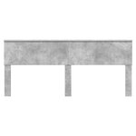 vidaXL Tête de lit Gris béton 200 cm Bois d'ingénierie