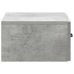 vidaXL Cabinet de chevet mural 2 pièces Gris béton 49 x 34 5 x 20 cm