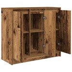 vidaXL Buffet vieux bois 85x34x76 cm bois d'ingénierie