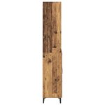 vidaXL Haut Armoire Bois Ancien 69 5 x 34 x 180 cm Bois d'ingénierie