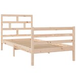 vidaXL Cadre de lit sans matelas bois massif 90x200 cm