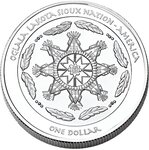Pièce de monnaie en Argent 1 Dollar g 31.1 (1 oz) Millésime 2026 Native American Silver Dollars LEGEND OF FOG WOMAN