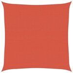vidaXL Voile d'ombrage 160 g/m² carré terre cuite 4 5x4 5 m PEHD