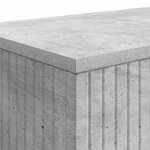 vidaXL Table console Gris Béton 101 x 29 x 74 cm Bois d’ingénierie
