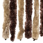 vidaXL Moustiquaire Beige et marron clair 90x200 cm Chenille