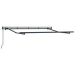 vidaXL Auvent Rétractable Blanc 300 x 200 cm tissu