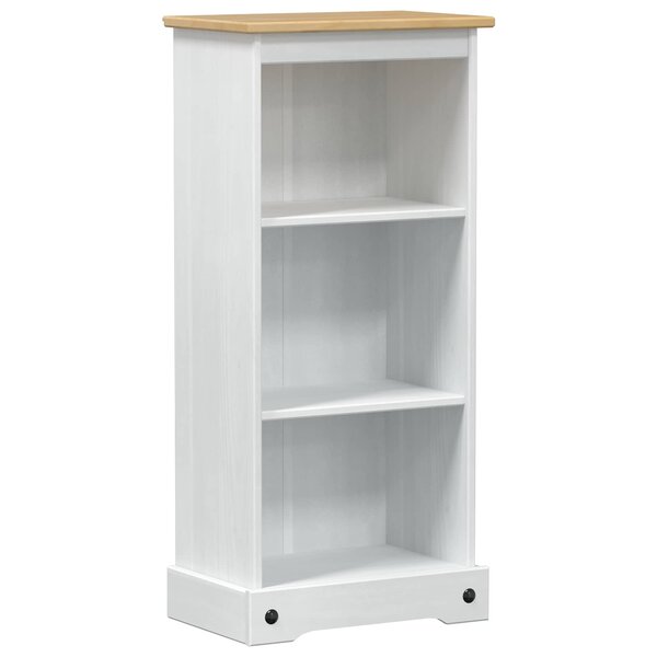 vidaXL Bibliothèque Blanc 46 x 29 x 100 cm Pin massif