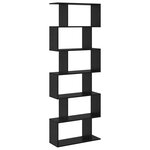 vidaXL Bibliothèque en chêne noir - 70 x 24 x 193 5 cm  bois d'ingénierie.