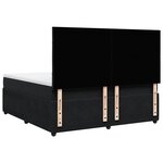 vidaXL Sommier à lattes de lit avec matelas Noir 180x200 cm Velours