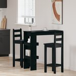 Table de bar vidaXL - Chêne noir - 102x55x103 5 cm - Fabriquée en bois d'ingénierie